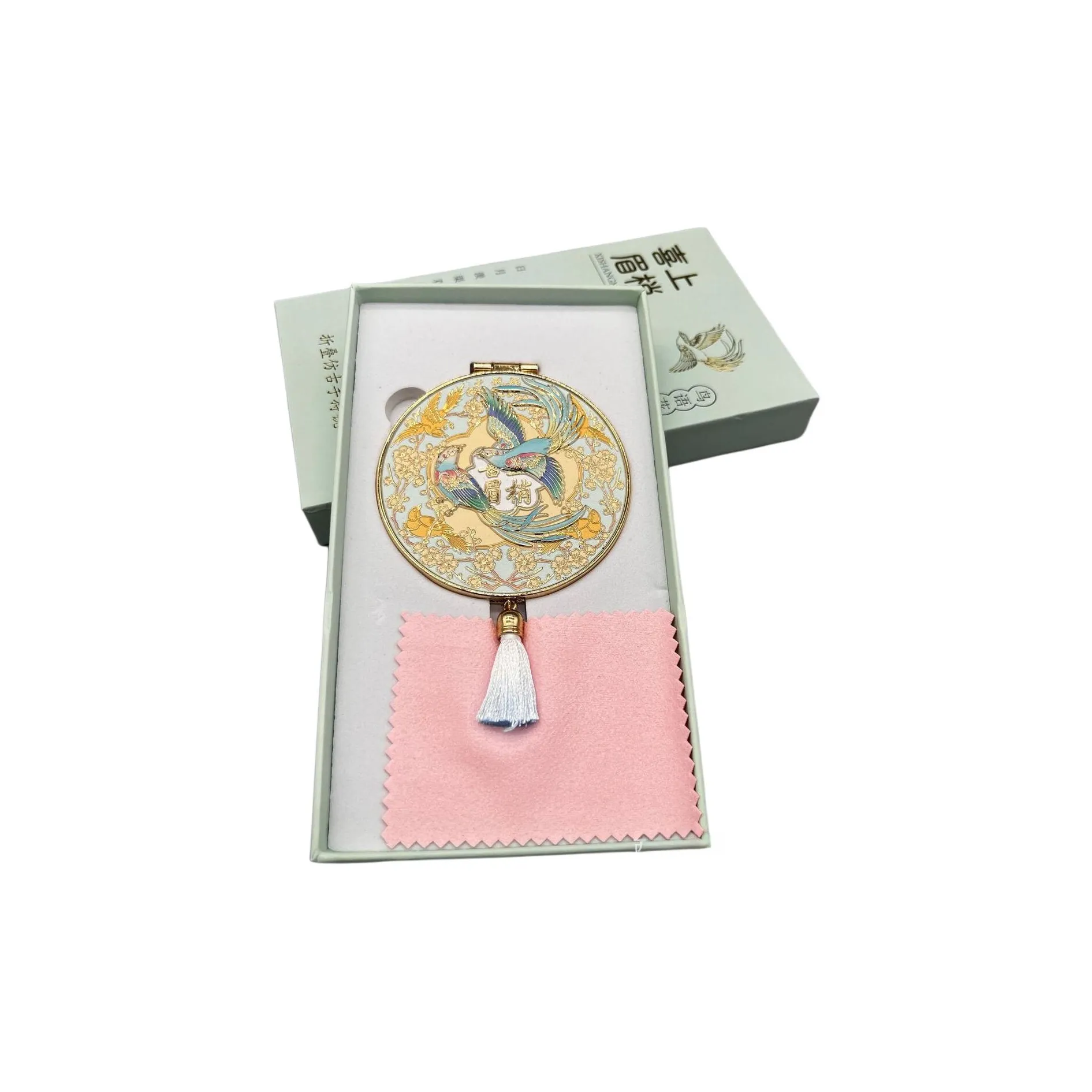 Future Maple Культурное творчество Makeup Mirror Портативный Сложное Зеркальце Классический стиль Китайский стиль Delicate Подарок