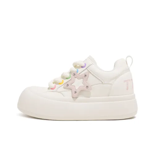 TTKJ Кроссовки для скейтбординга Low Top Макарон визуально увеличивает рост на 6,5 см Женские