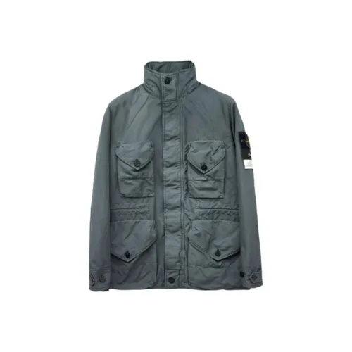 STONE ISLAND Угольно-серый Мужские Куртки