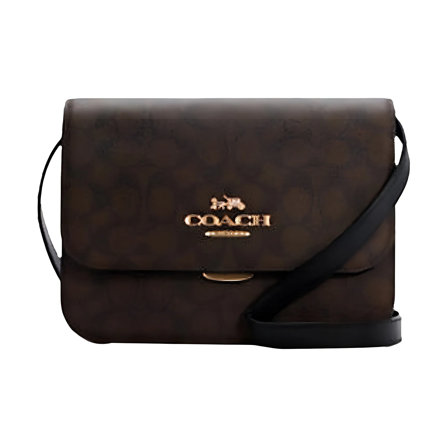 COACH Brynn Coated Canvas With Leather Shoulder Bag, Crossbody Bag Women's Brown