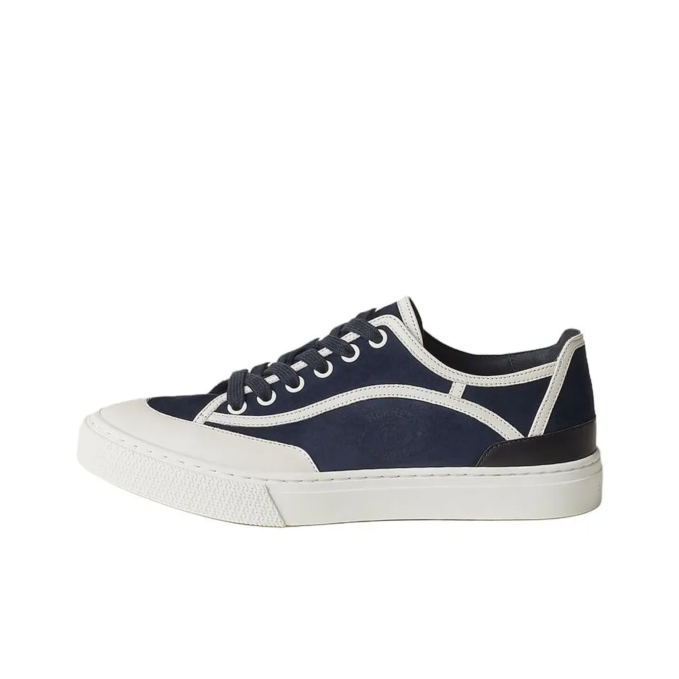 HERMES Get Stylish Skateboarding Shoes Women's Blue White
