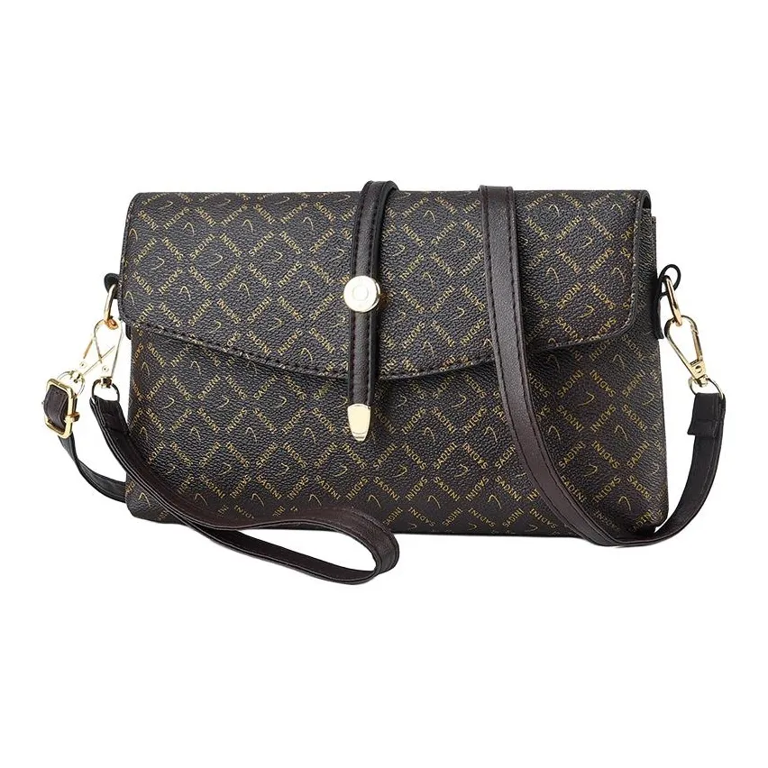 Boniu ПУ (полиуретан) Сумка через плечо Стандартная Женская Черная Стрелка Узор