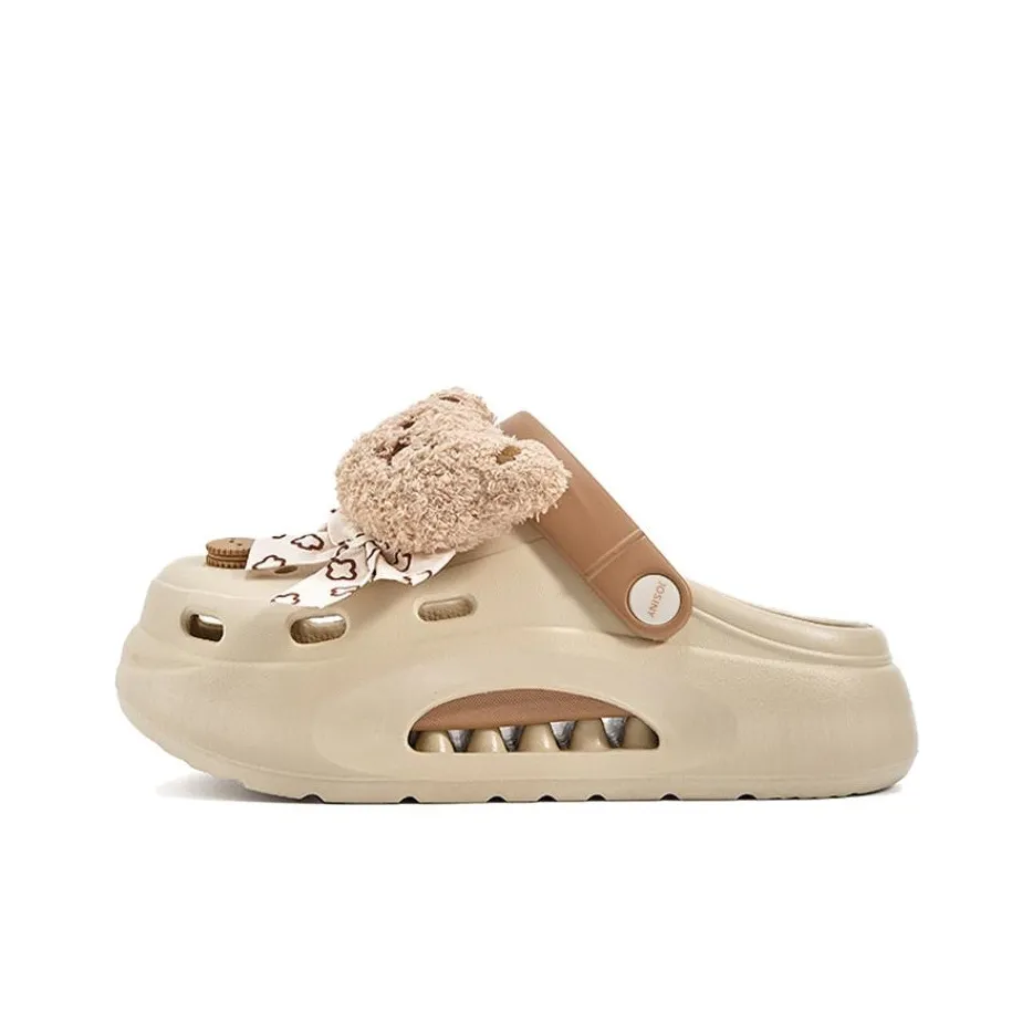 JOSINY Сабо Бежево-коричневый Высота каблука 4 см Женские