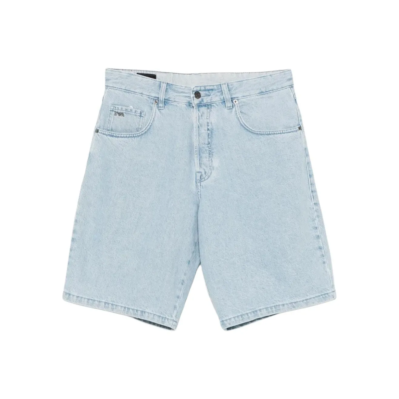 EMPORIO ARMANI Джинсовые шорты Мужские Светло-синие