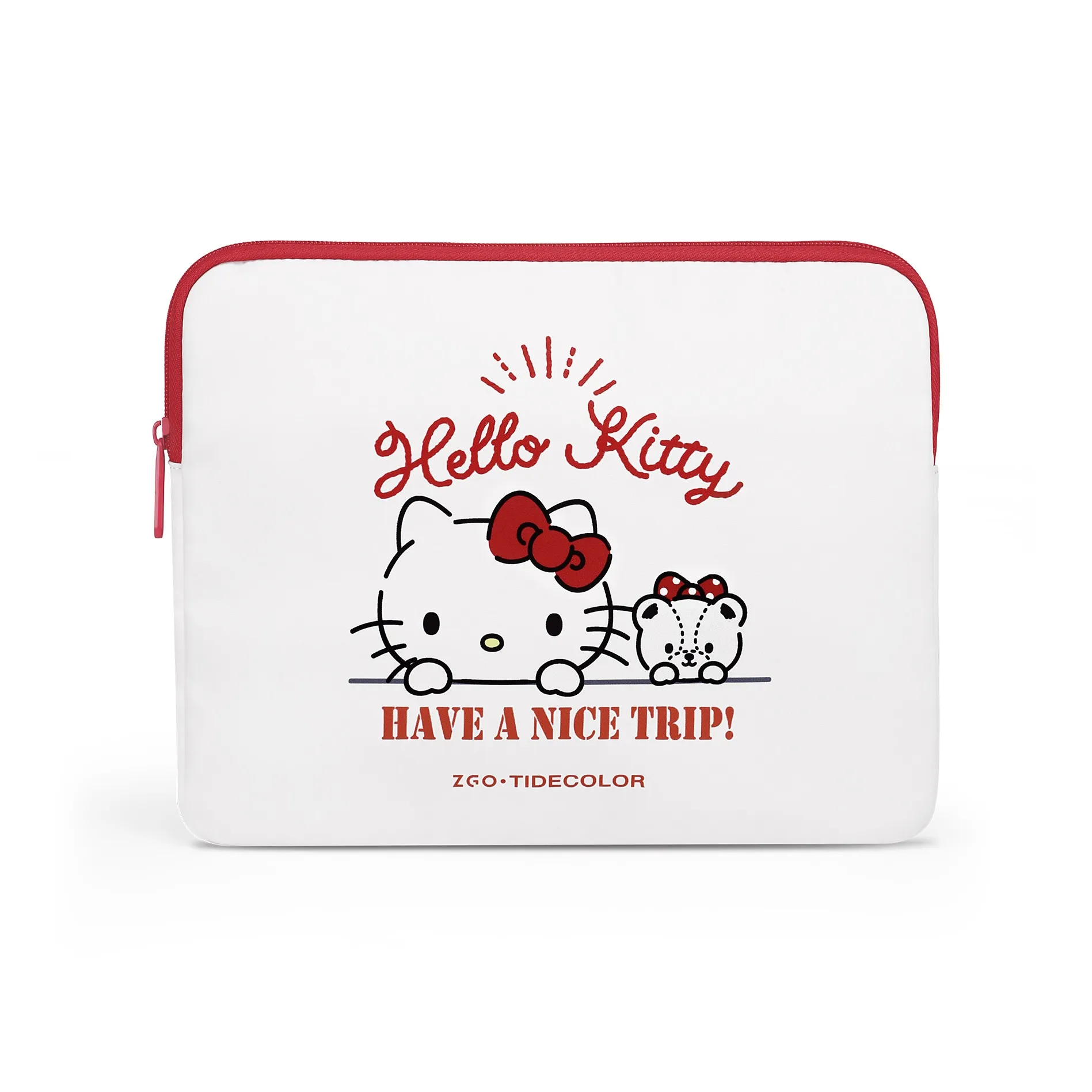 Sanrio Polyester Laptop Bag Women's Ecru