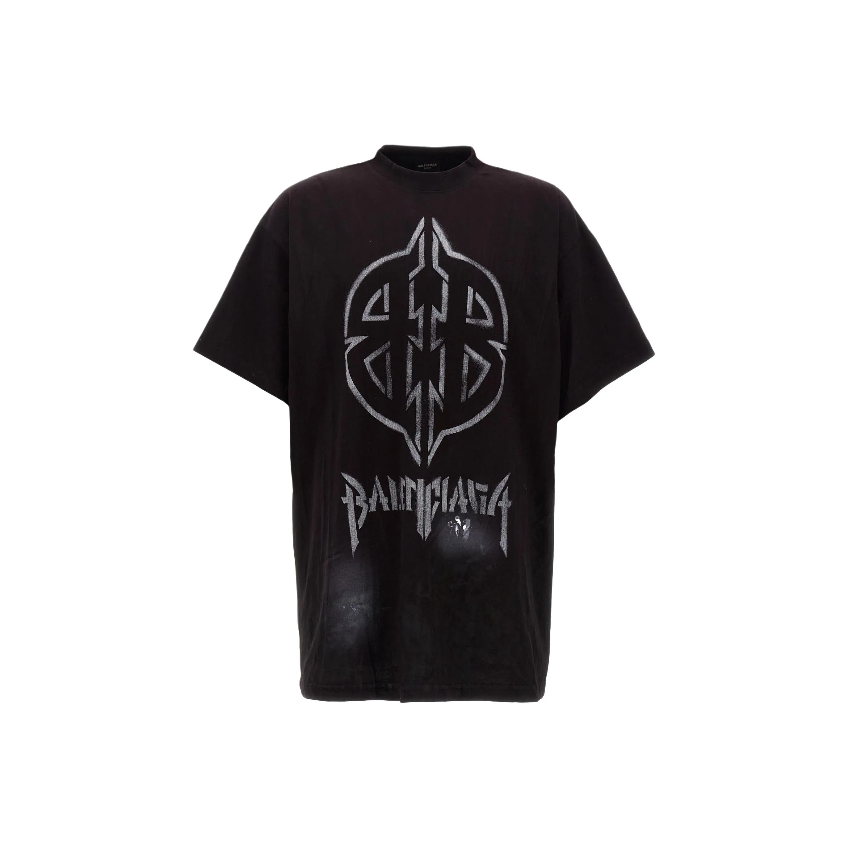 Balenciaga Bb Logo Printed Large Fit T Shirt