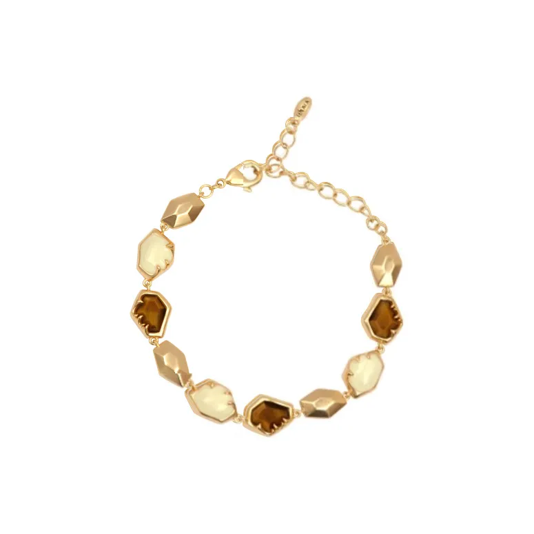 Fellala Сплав с покрытием 18K золото браслеты женские умбра