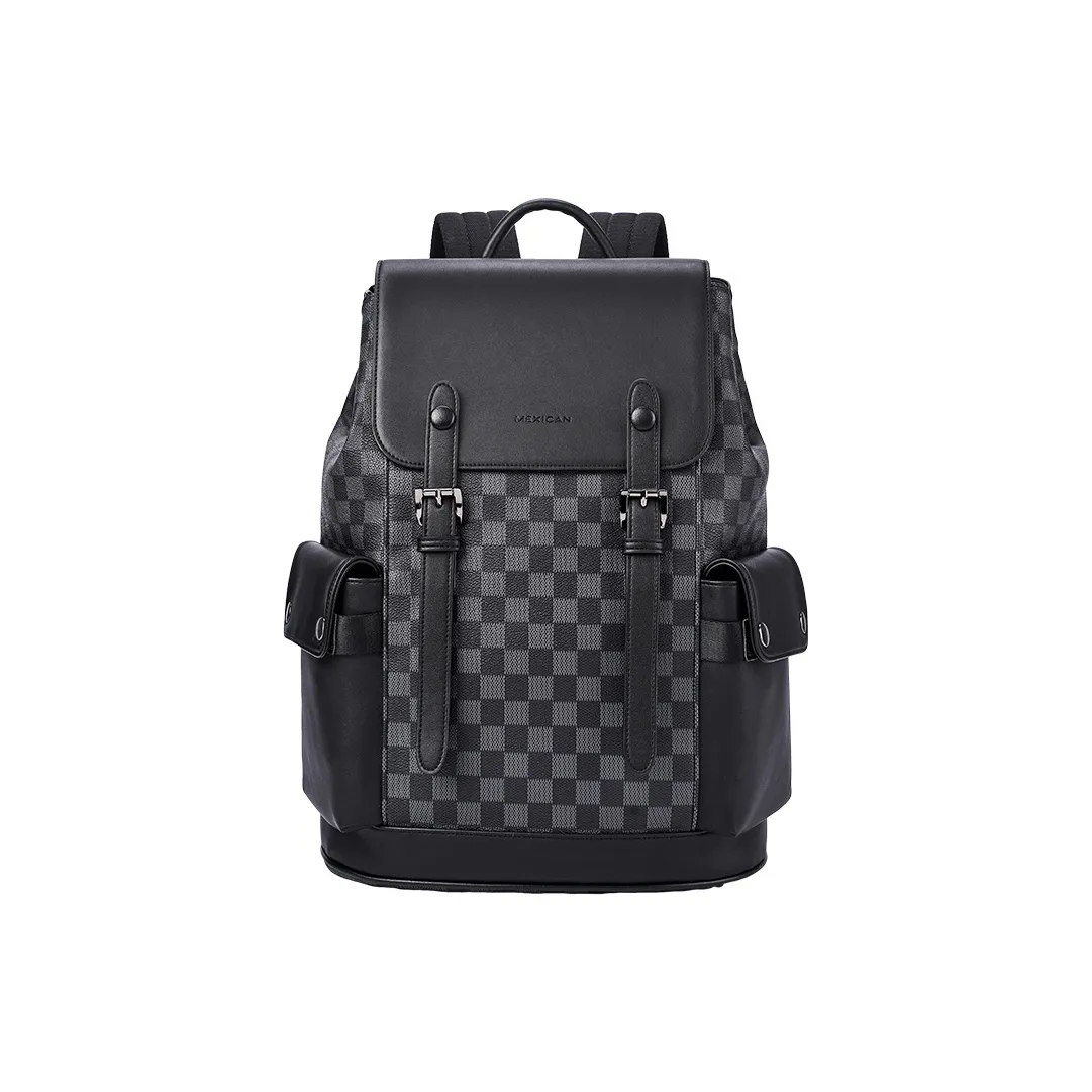 MEXICAN PVC Поливинилхлорид Ноутбук Сумка Рюкзак Мужской Черный