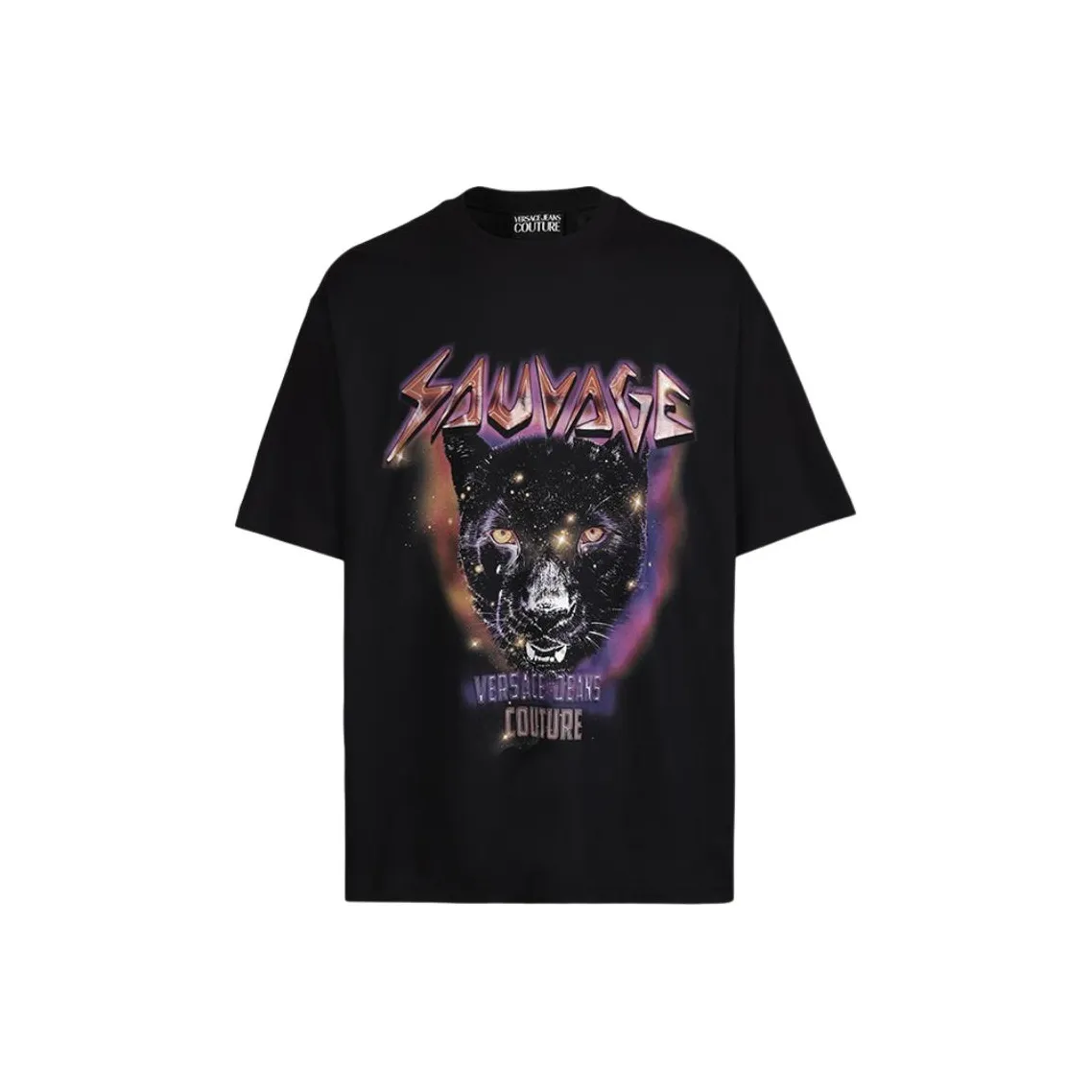 VERSACE SS25 T Рубашка Мужская Черная