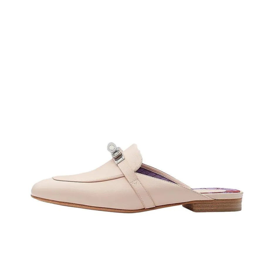 HERMES Oz Closed Toe Slippers Women's Pink