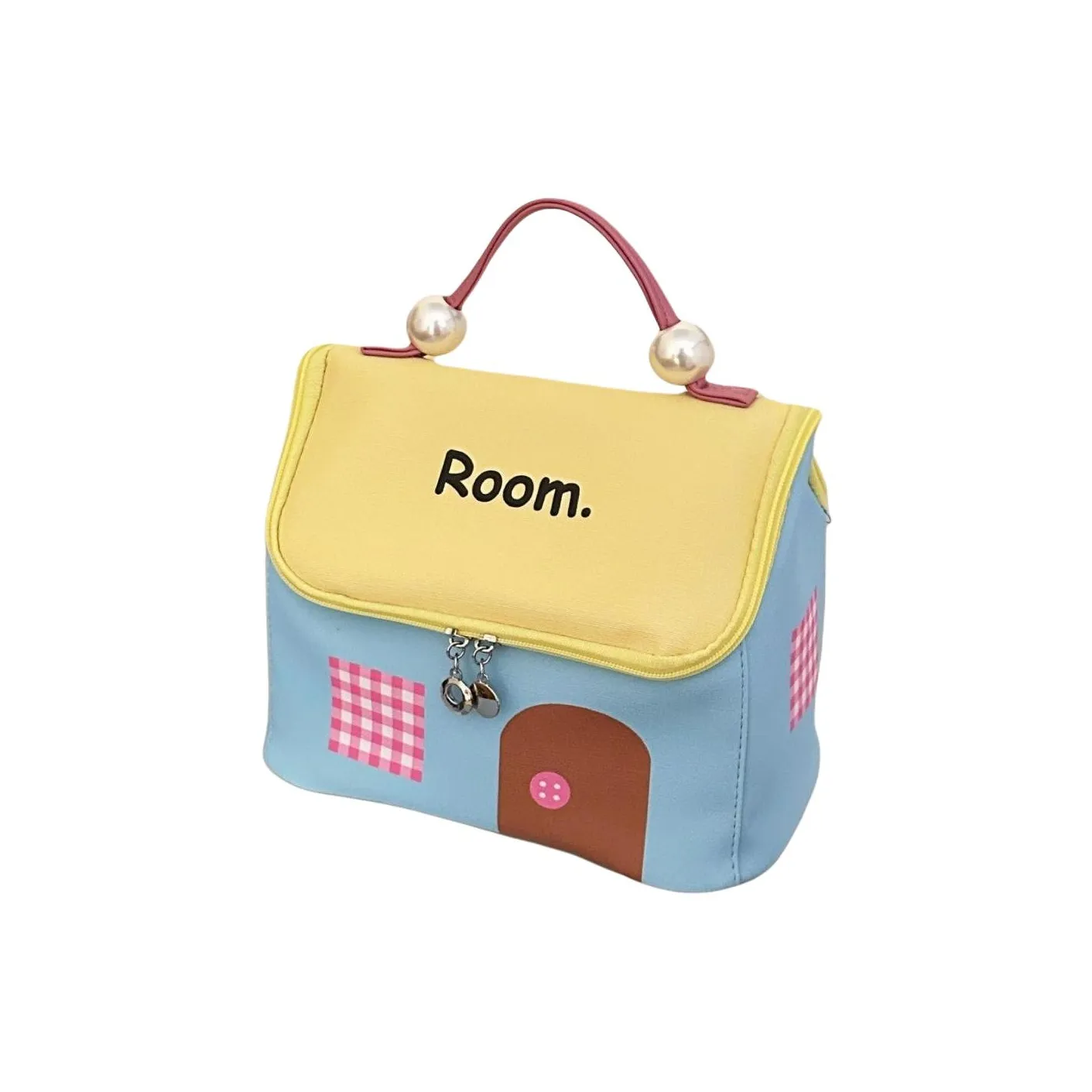ZHIYIN Дофаминовая одежда Small House Makeup Bag с большой вместимостью портативная и водонепроницаемая дорожная сумка