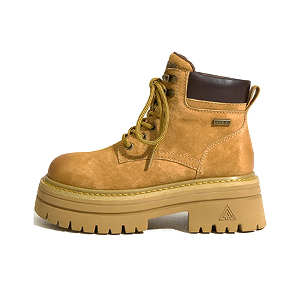 TKDIDIDIDI Короткий MID Голень Мартин Ботинок 5CM Женские