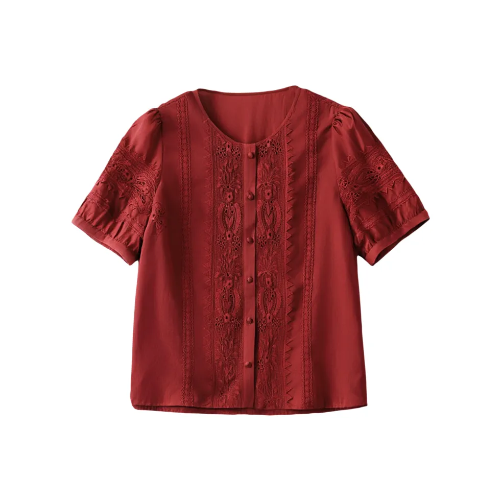 LUYOUYE Короткий рукав рубашка женская