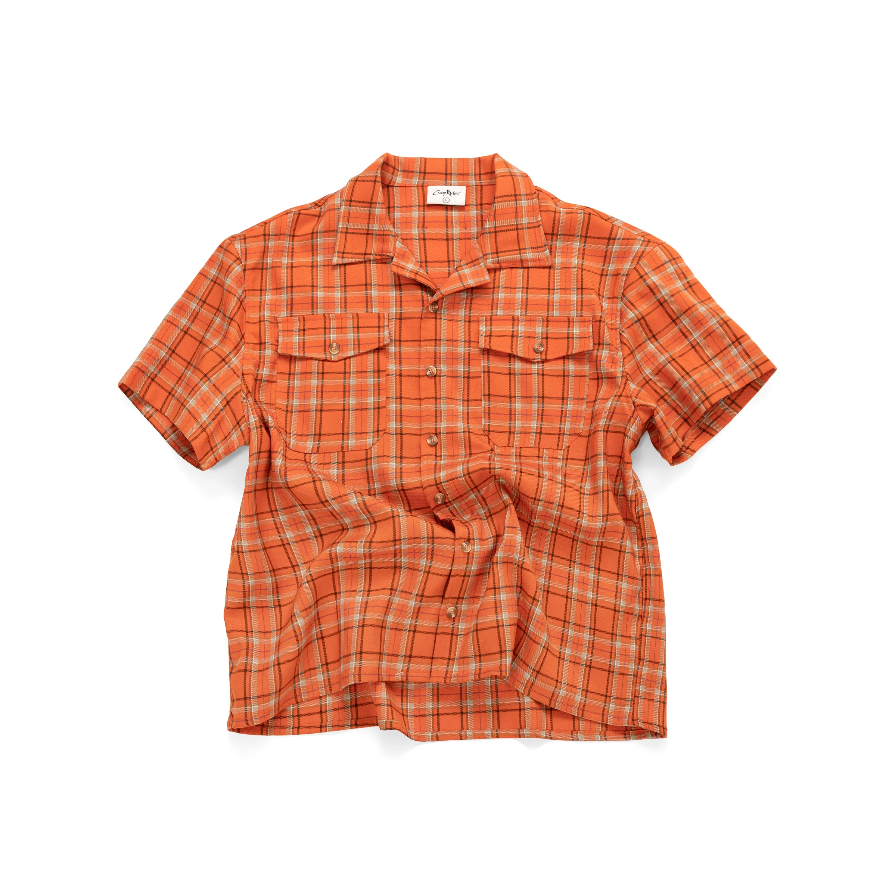 CoosRetro Апельсин Мужские Рубашки