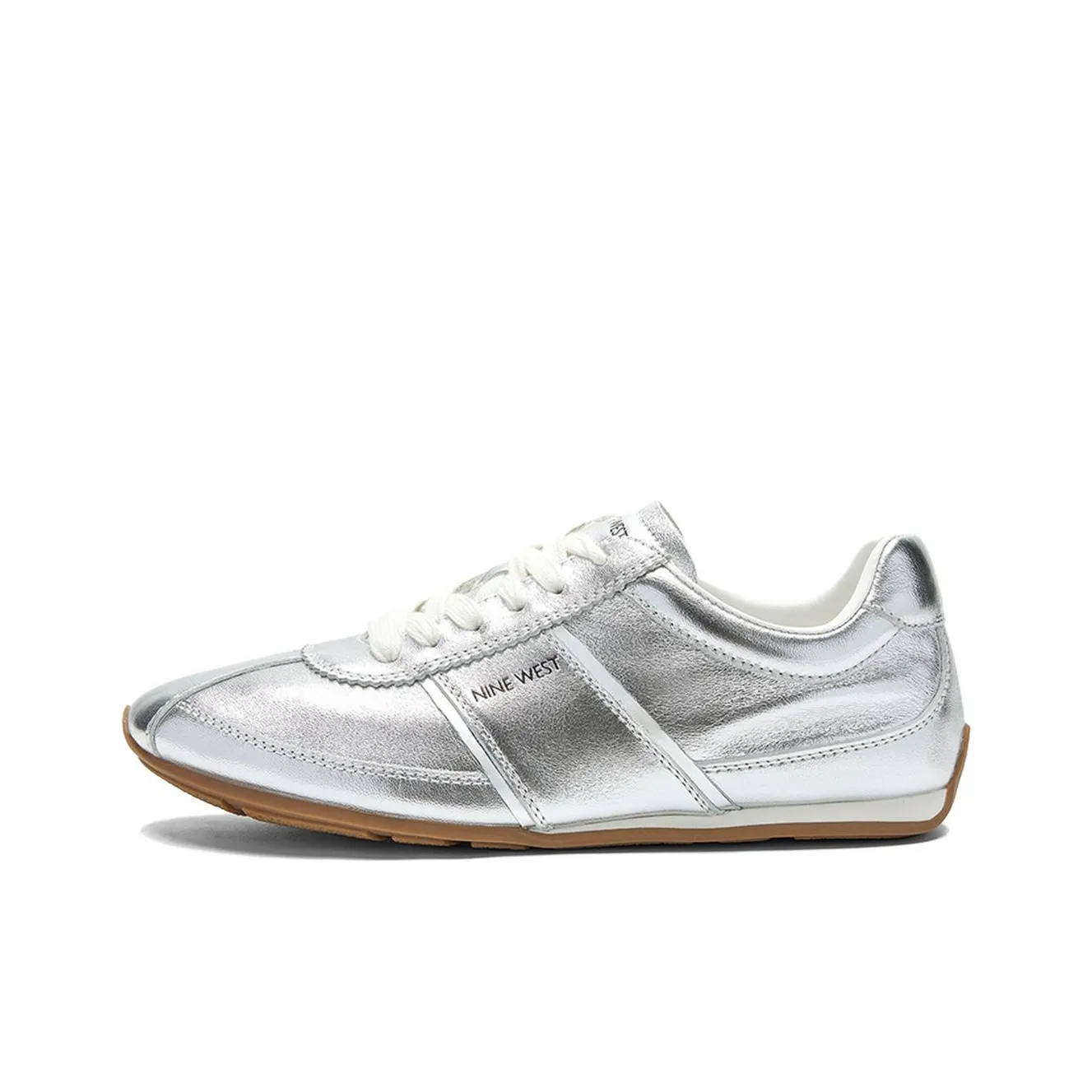 NINE WEST Низкий Топ Casual Женский Серебряный