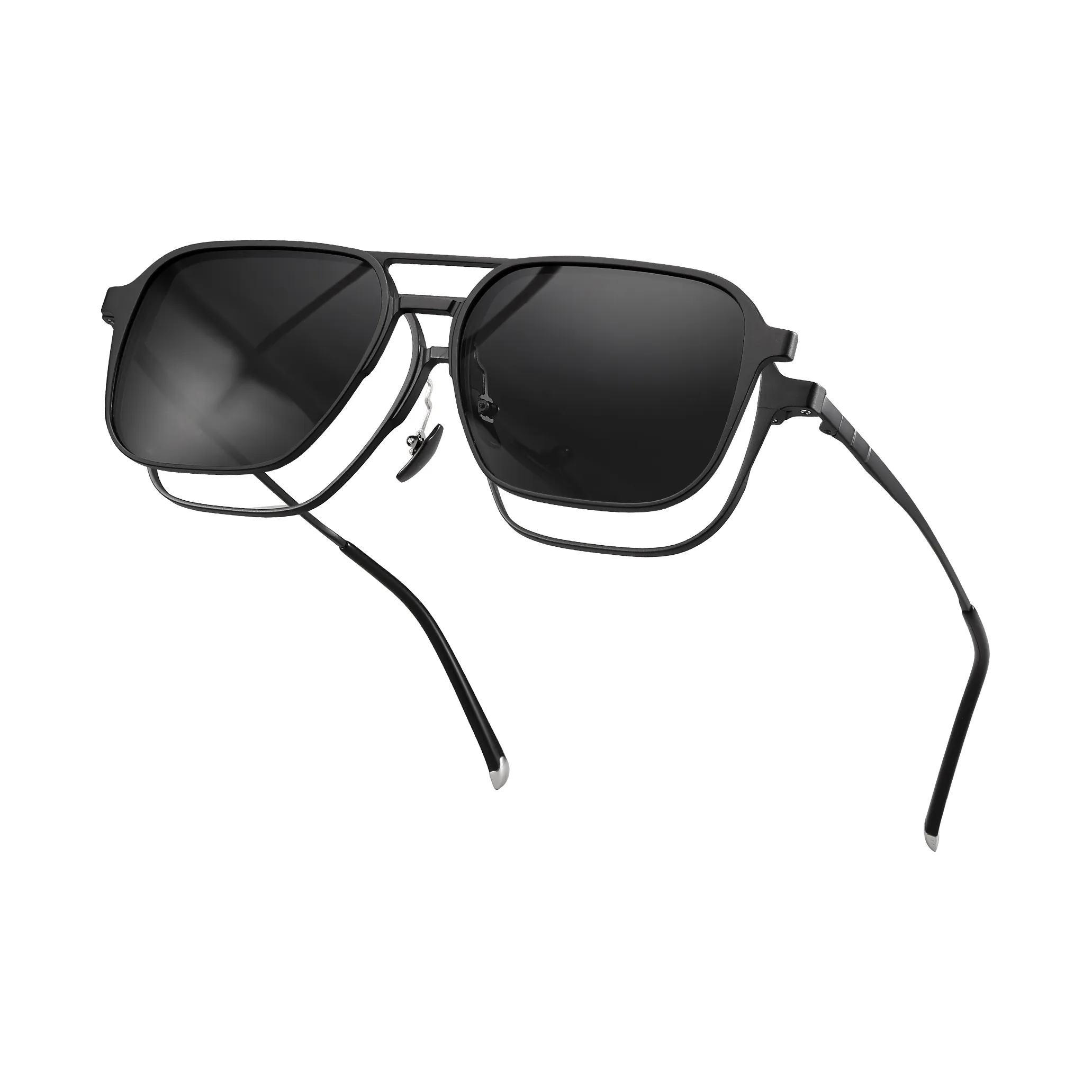 PULAIS Титан Квадратные Солнцезащитные Очки Унисекс