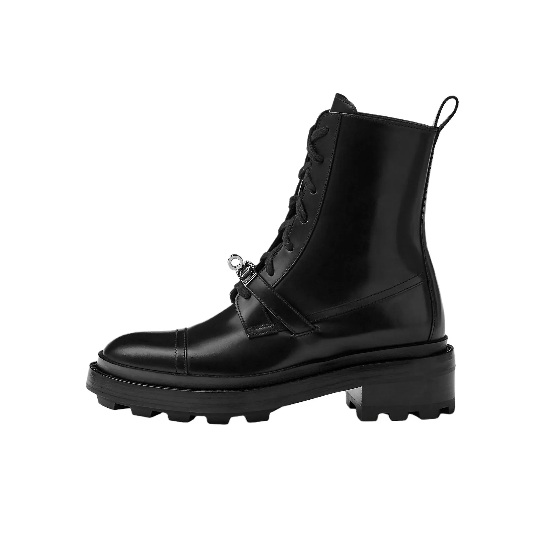 HERMES Fashion Ankle Boots 5cm Women's Black