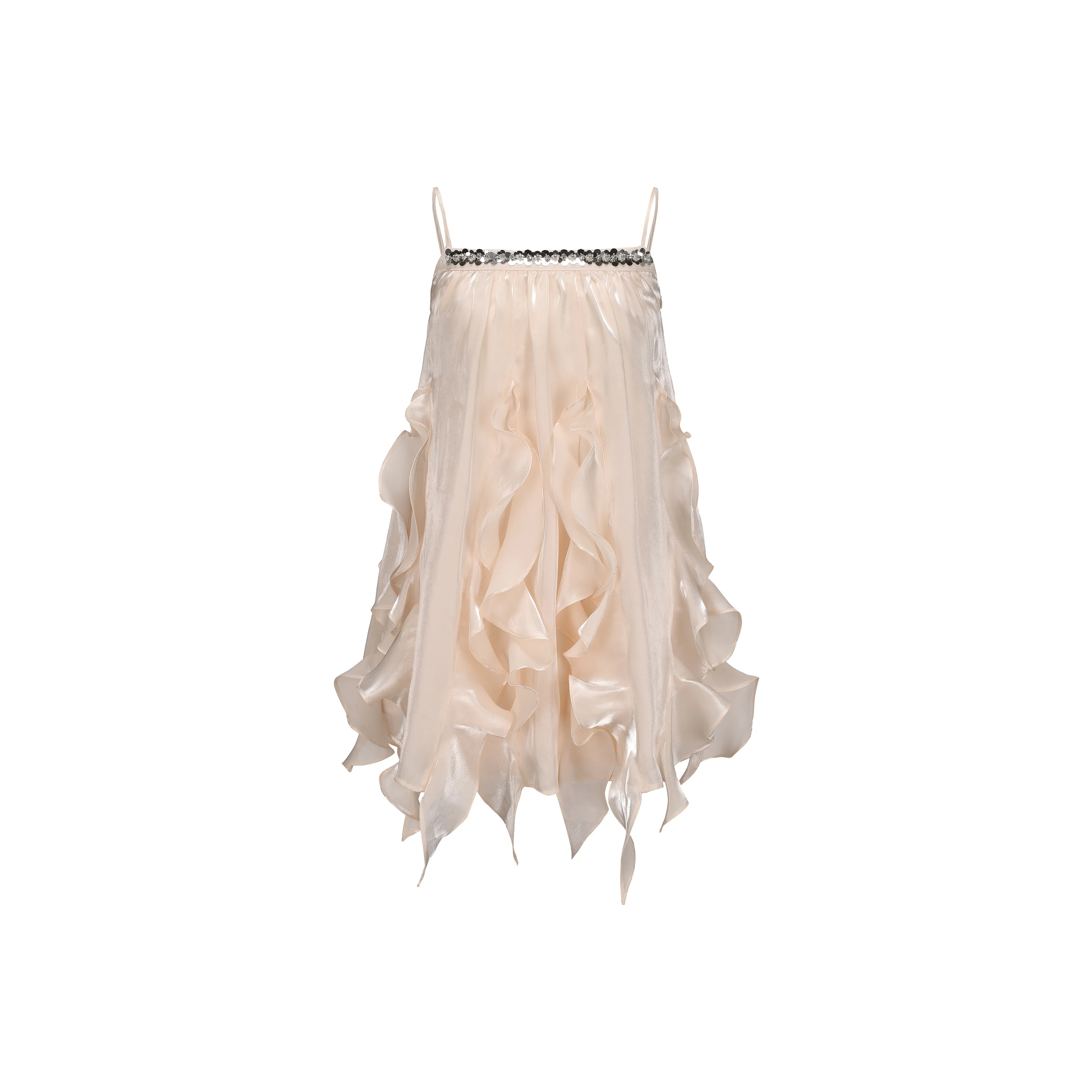 CHIWAWAMEME Позолоченный Абрикос Женские Слиплатья