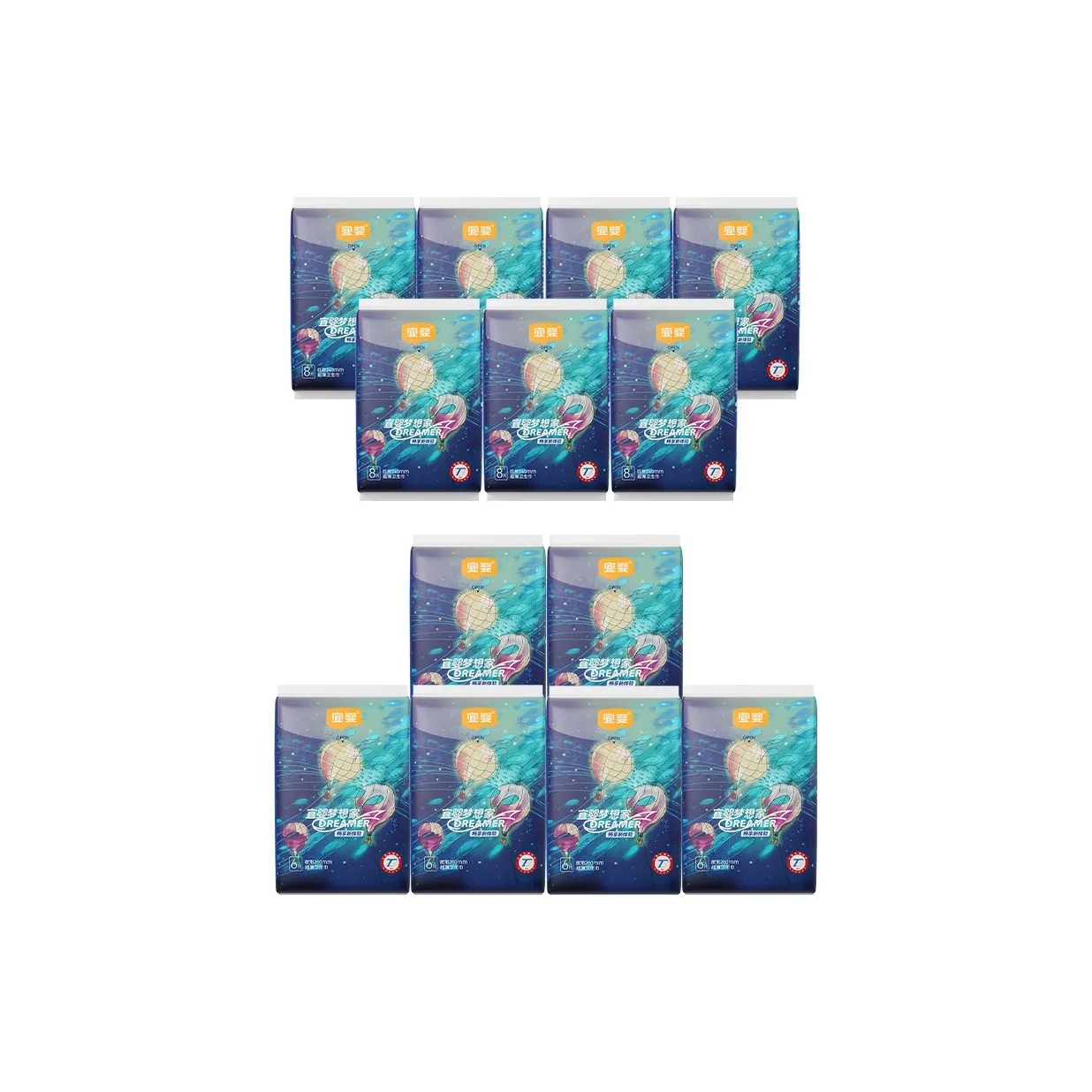 YIYING Dream Home Essentials Night Day Combo Set Санитарные прокладки Очень тонкие водонепроницаемые и доступные 240 мм 280 мм