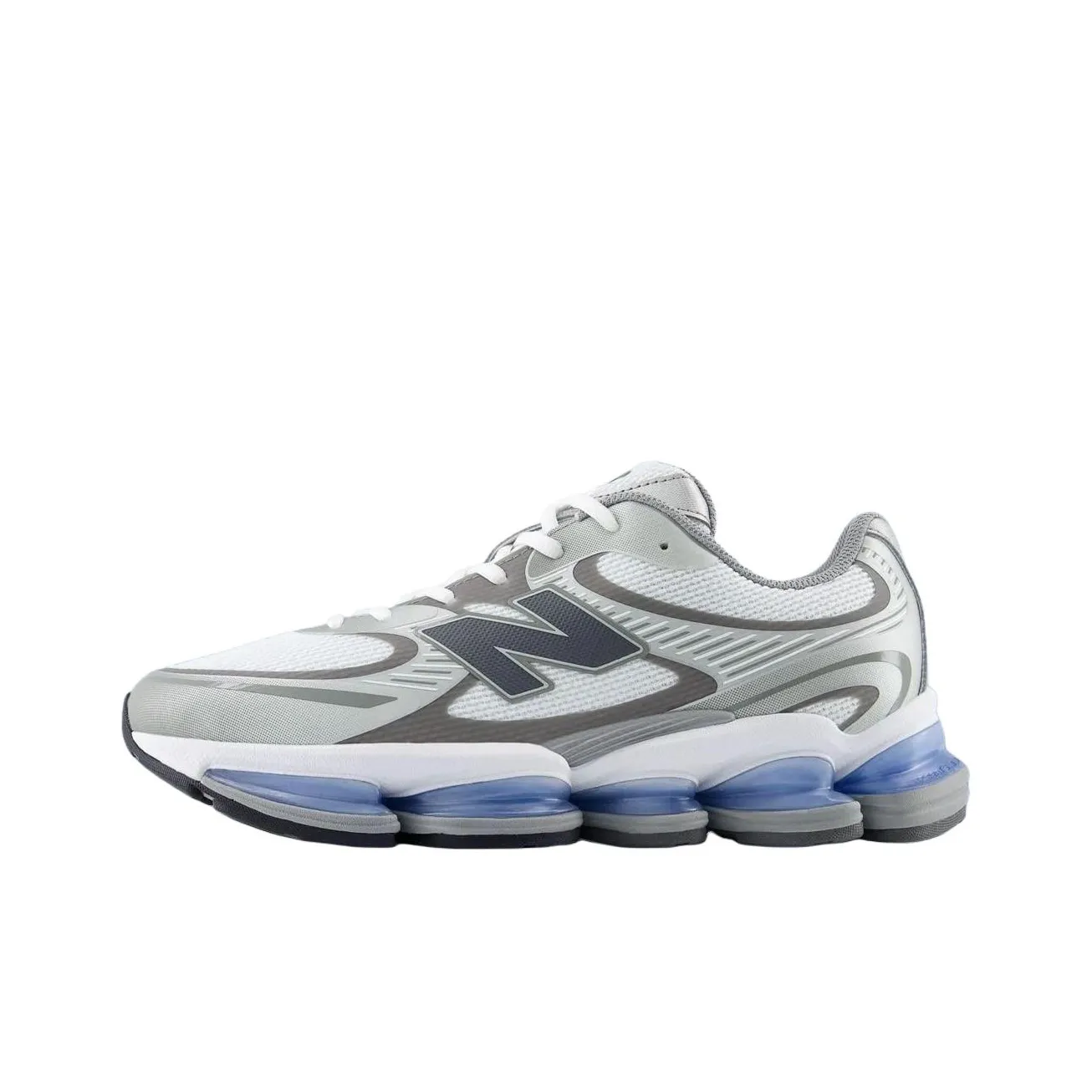 New Balance совместный бренд ABZORB 2000 Устойчивый к истиранию Низкий Топ Беговые кроссовки Мужские Белый Серый Синий