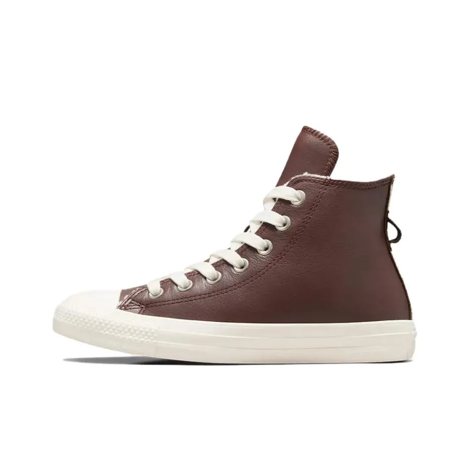 Converse Women's Chuck Taylor All Star Leather High 'Faux Fur Lining   Eternal Earth Brown' Women's