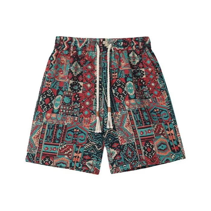 CZLD Red Men's Casual Shorts CZLD Красные Мужские Повседневные Шорты