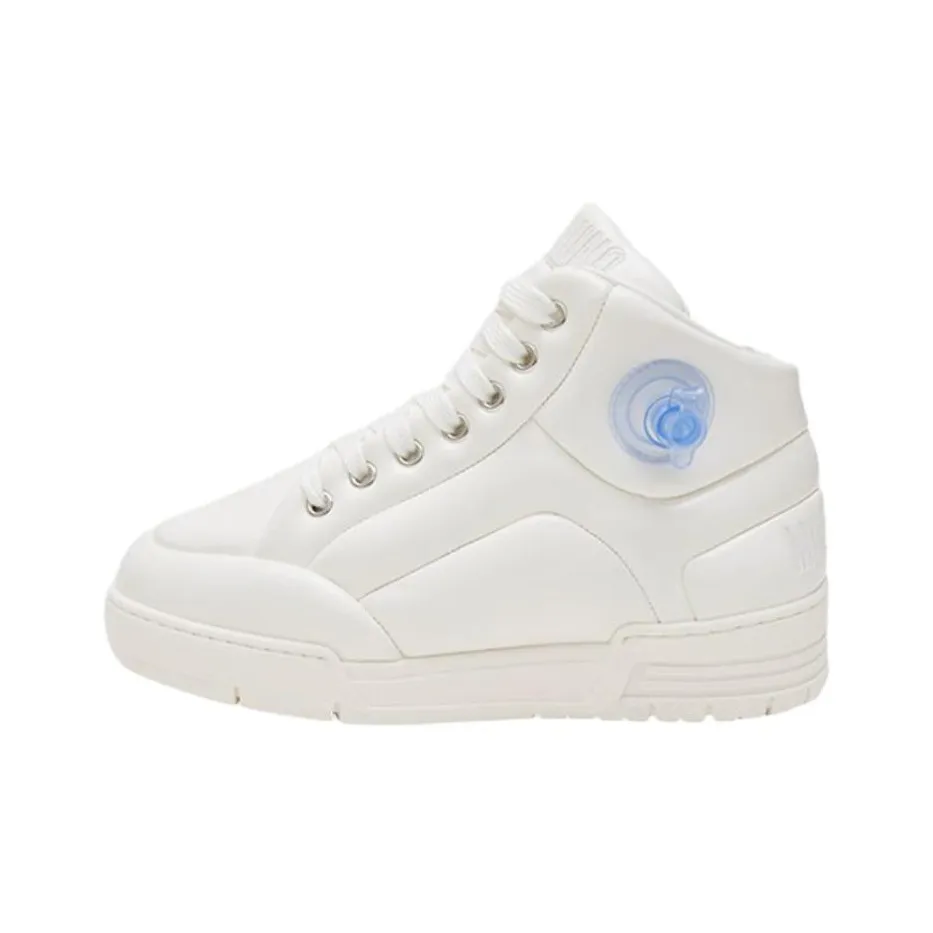MOSCHINO Надувной MID Топ Скейтборд Кроссовки Женские Белые