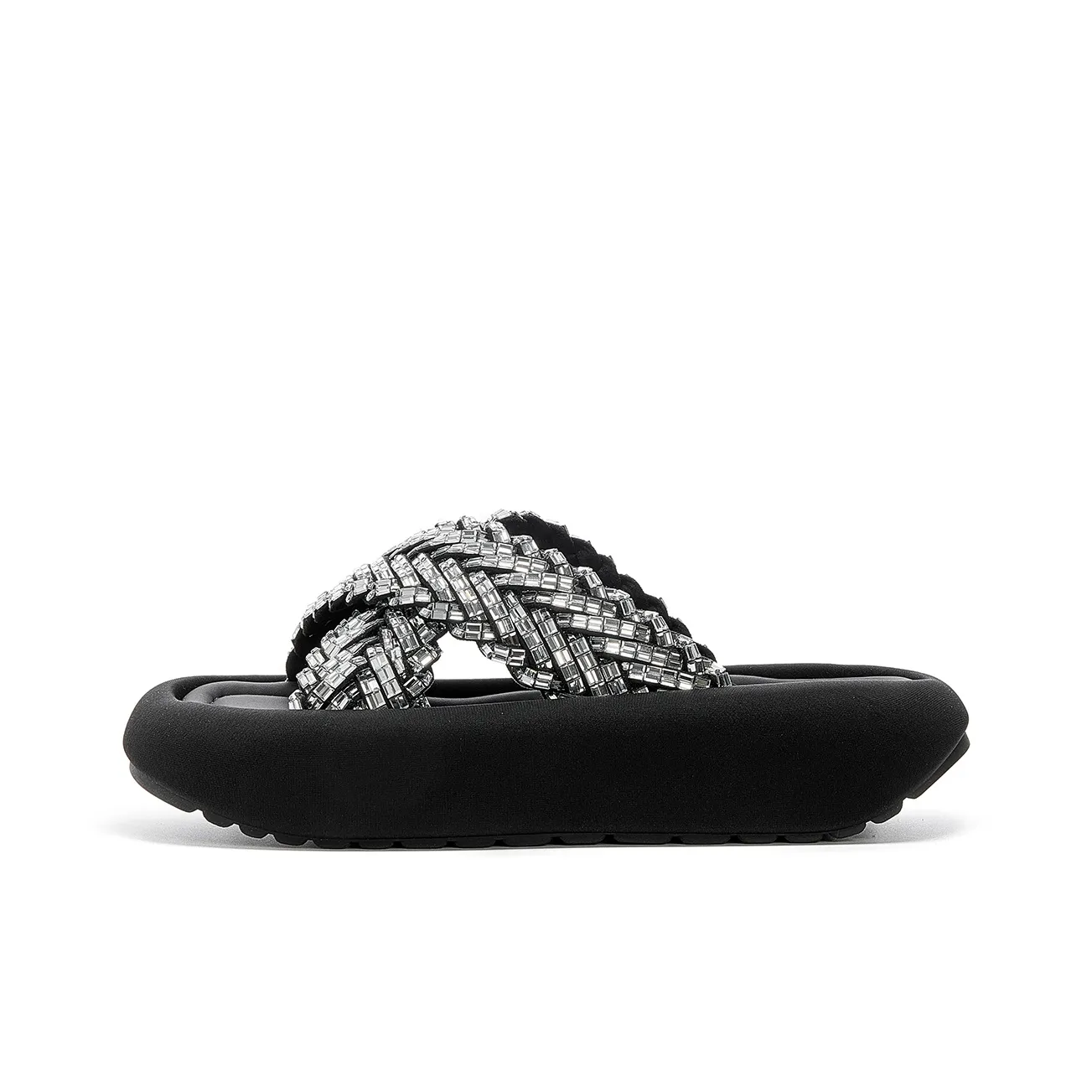 JOSINY Резиновый Тихий Устойчивый к запахам Устойчивый к истиранию Амортизация Слип-он Женские Черный