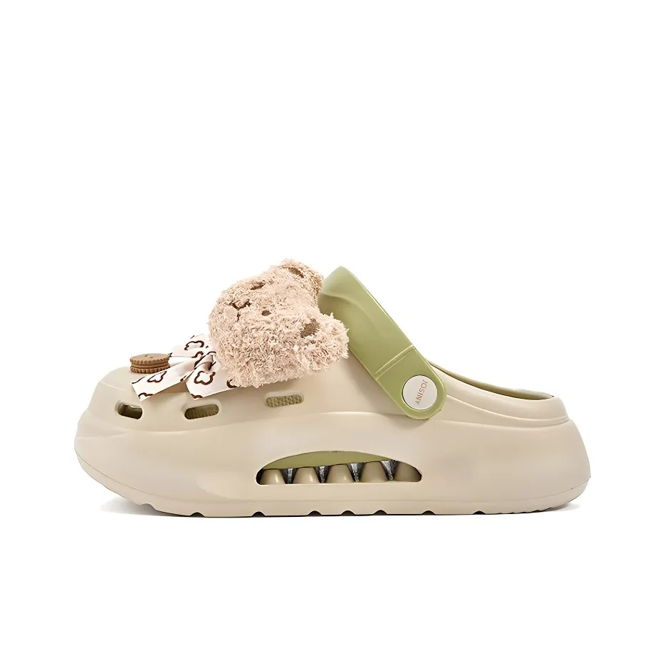 JOSINY Сабо Абрикосовый Зеленый Высота каблука 4 см Женские