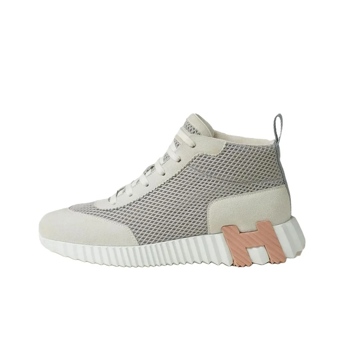 HERMES Slip Resistant High Top Casual Shoes Women's Luleå Gray