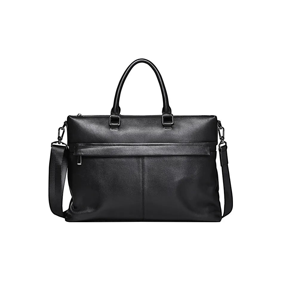 PESASRIE Доска Коровья Кожа Доска Сумка Мужская Черная