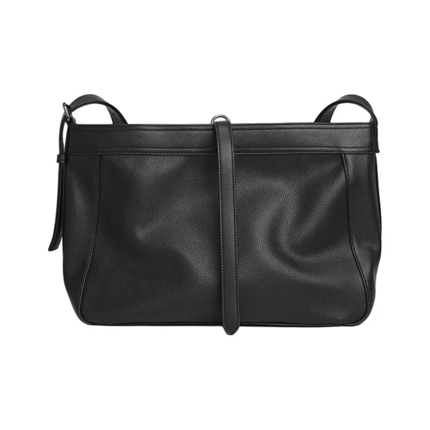 VIHUS Кожа Сумка через плечо Сумка на плечо Унисекс Черная