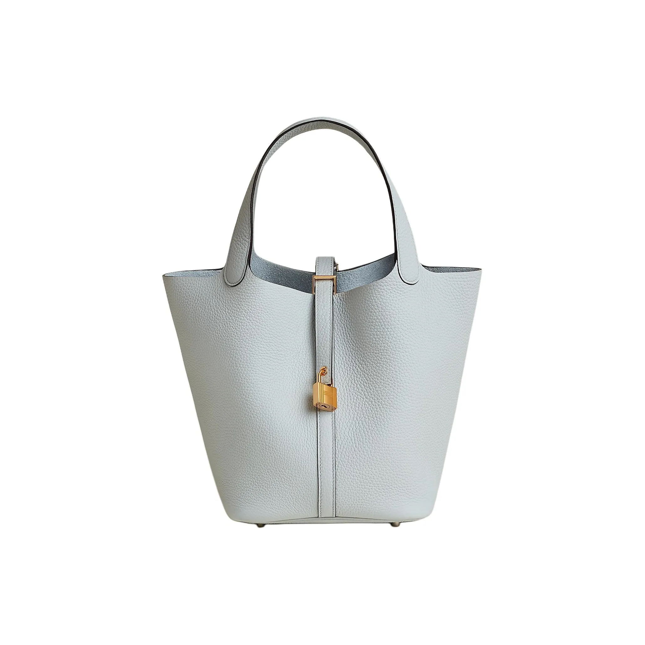 HERMES Picotin Lock Clemence Bullock Leather Basket Bag, Bucket Bag, Handbag 22 Women's