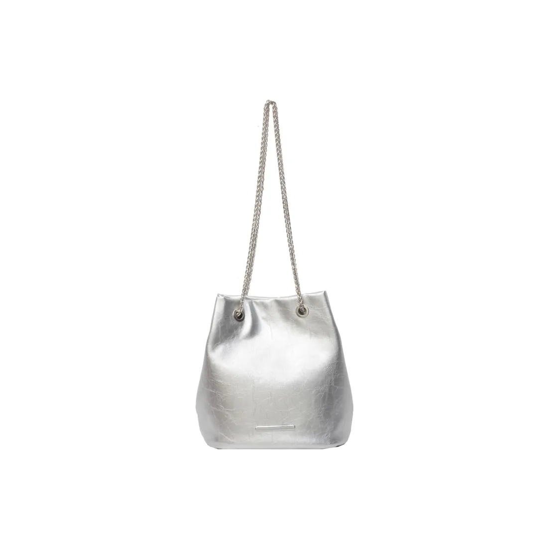 Single Warehouse ПУ (полиуретан) Сумка через плечо Сумка на плечо Стандартная Женская Серебряный Экрю Черный