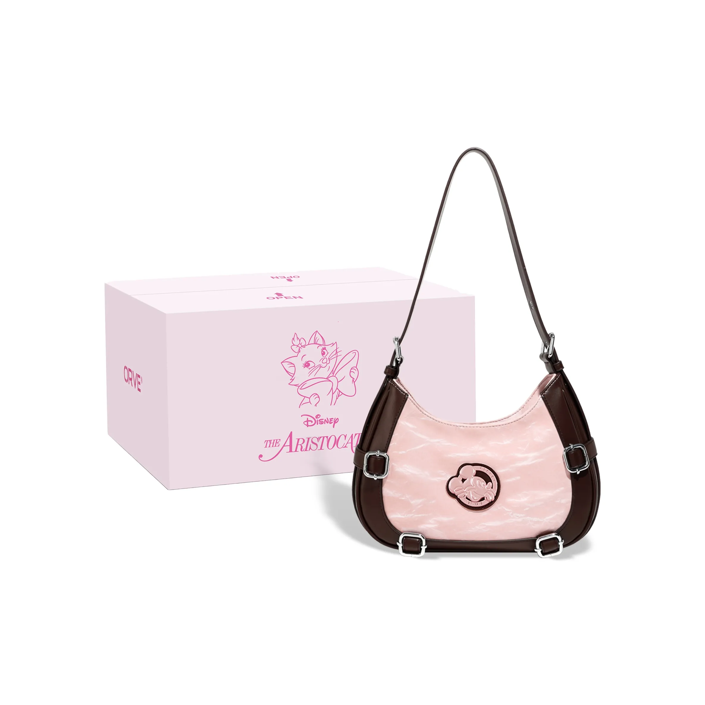 Disney Mickey ПУ (полиуретан) Сумка Сумка через плечо Стандартная Женская Розовая Коричневая