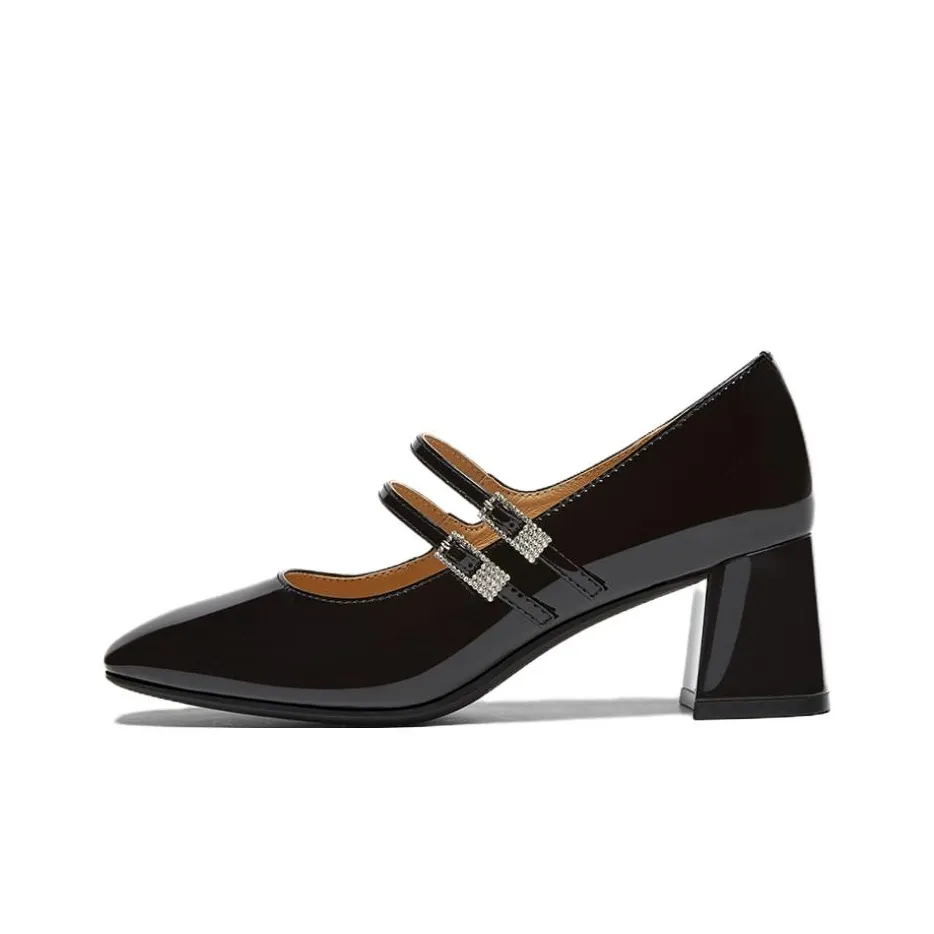 BASTO Грубый каблук Туфли Мэри Джейн Женские