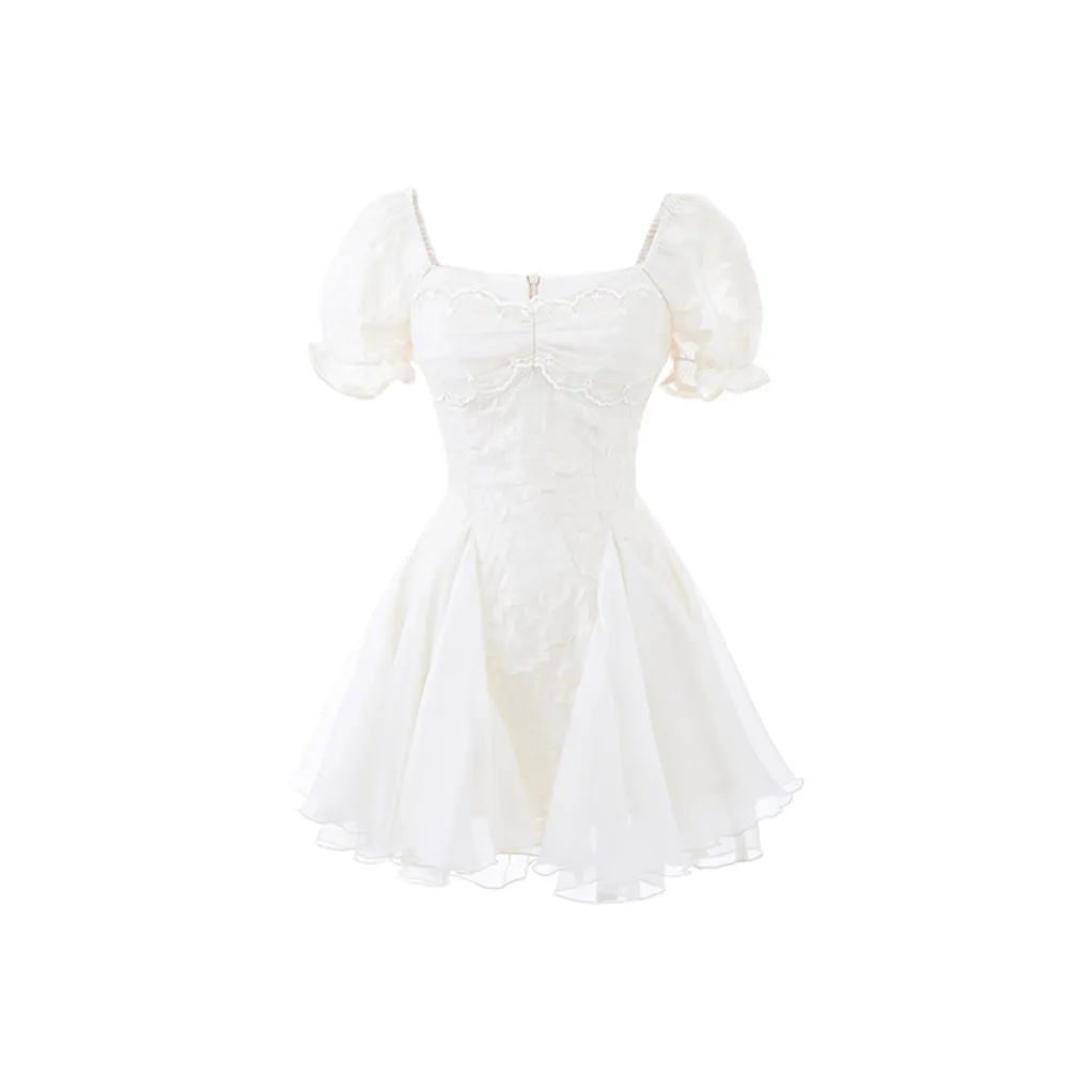 CHARM GLOW Короткое платье с короткими рукавами женское