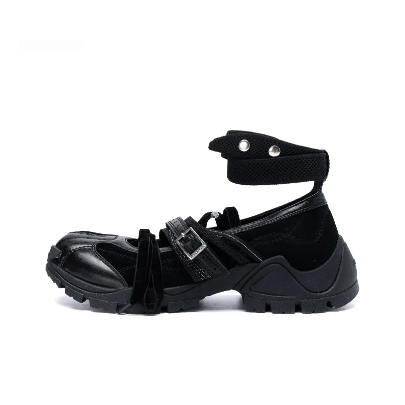 AGE ANGEL Платформа Туфли Мэри Джейн Женские Черные