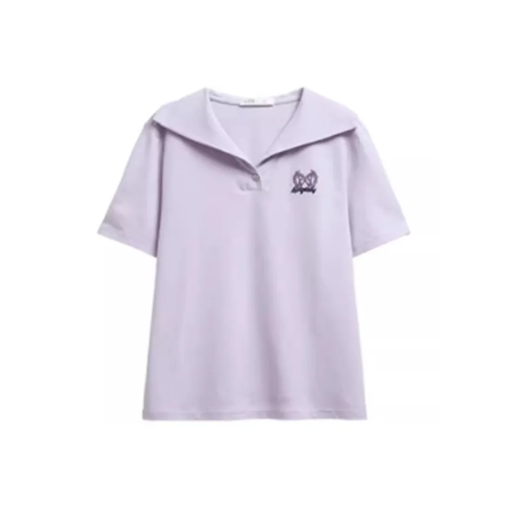 EMDPN Светло-лавандовые Женские Футболки
