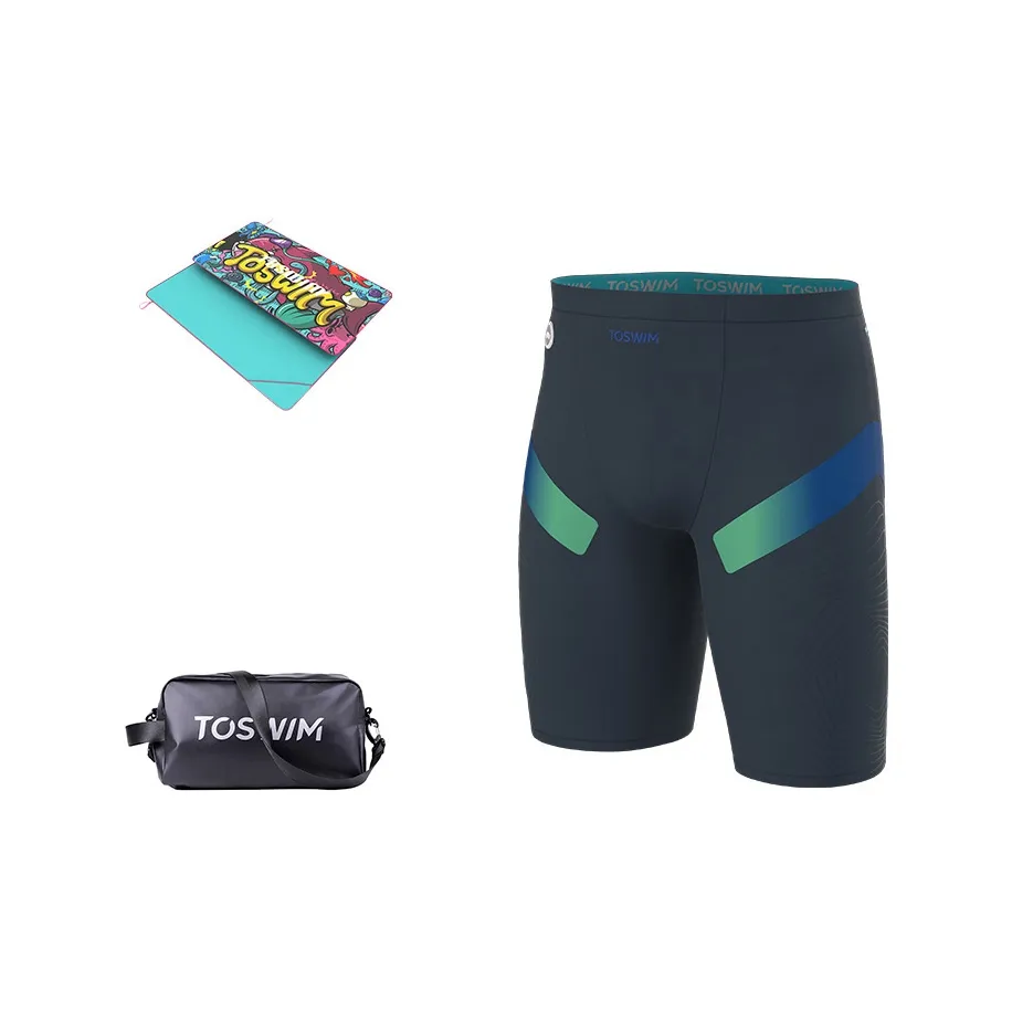 TOSWIM Swim Set Vacation Three Piece Set Men's Night Aurora