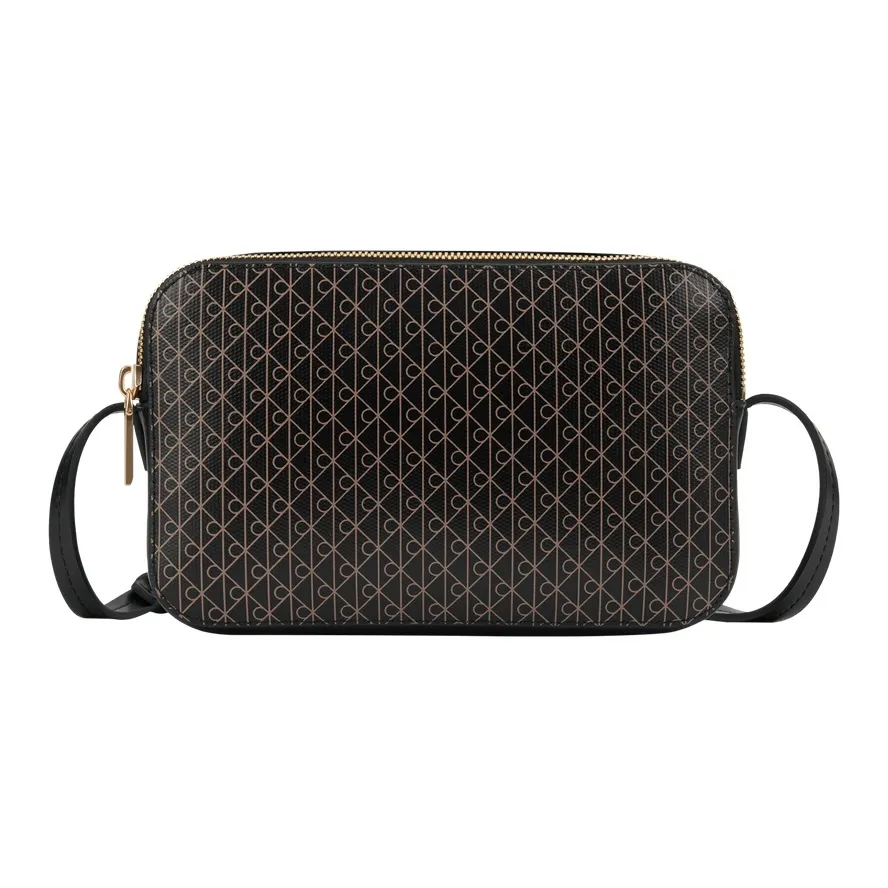 Calvin Klein Синтетический материал Camera Сумка Сумка через плечо Маленькая женская сумка Космический черный