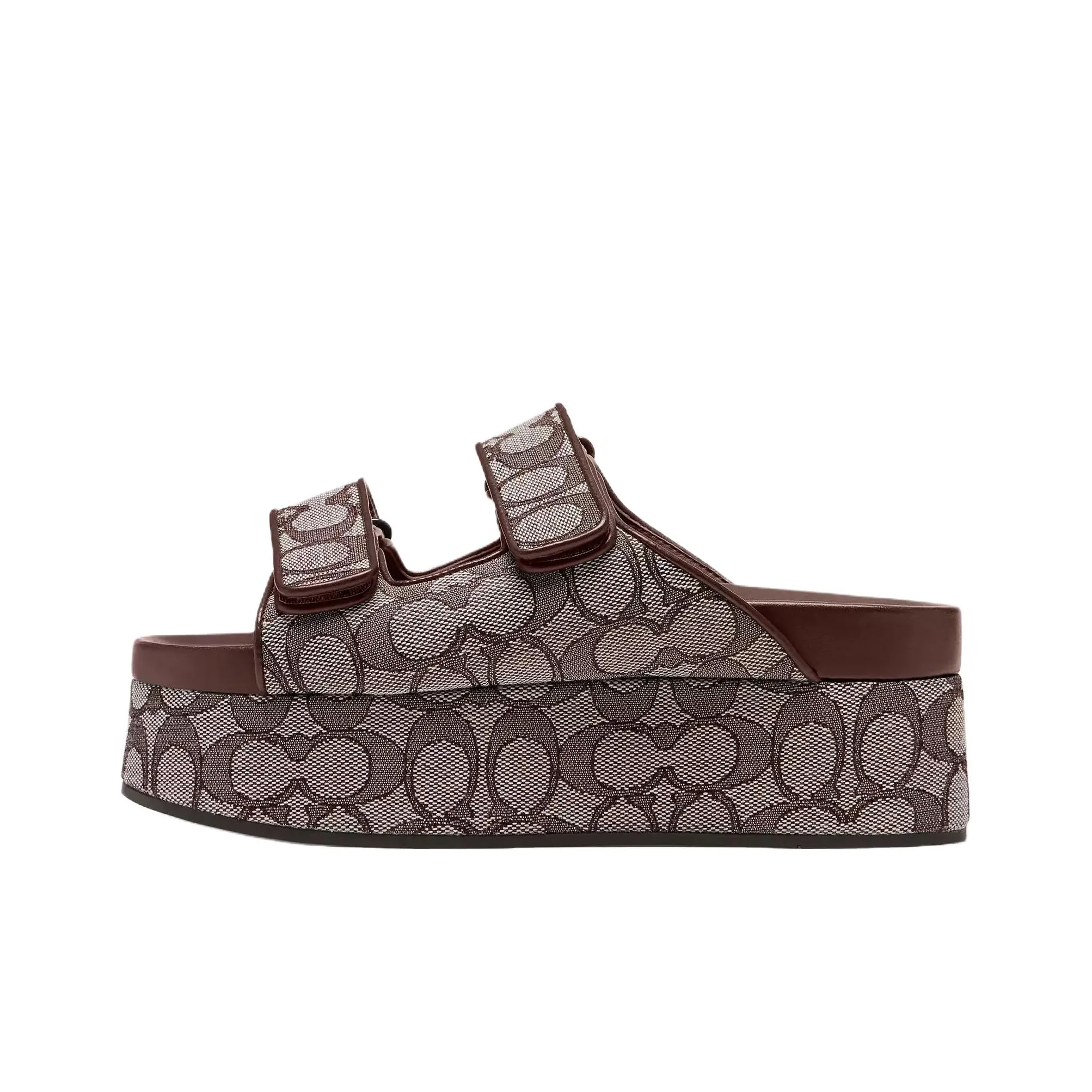 COACH Шлепанцы 4,5 см Женские Коричневые