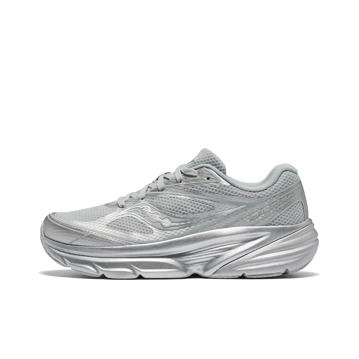 Saucony GUARD AMR Cushioned Slip-Resistant Abrasion-Resistant Low-Top Casual Running Shoes Unisex Gray Silver