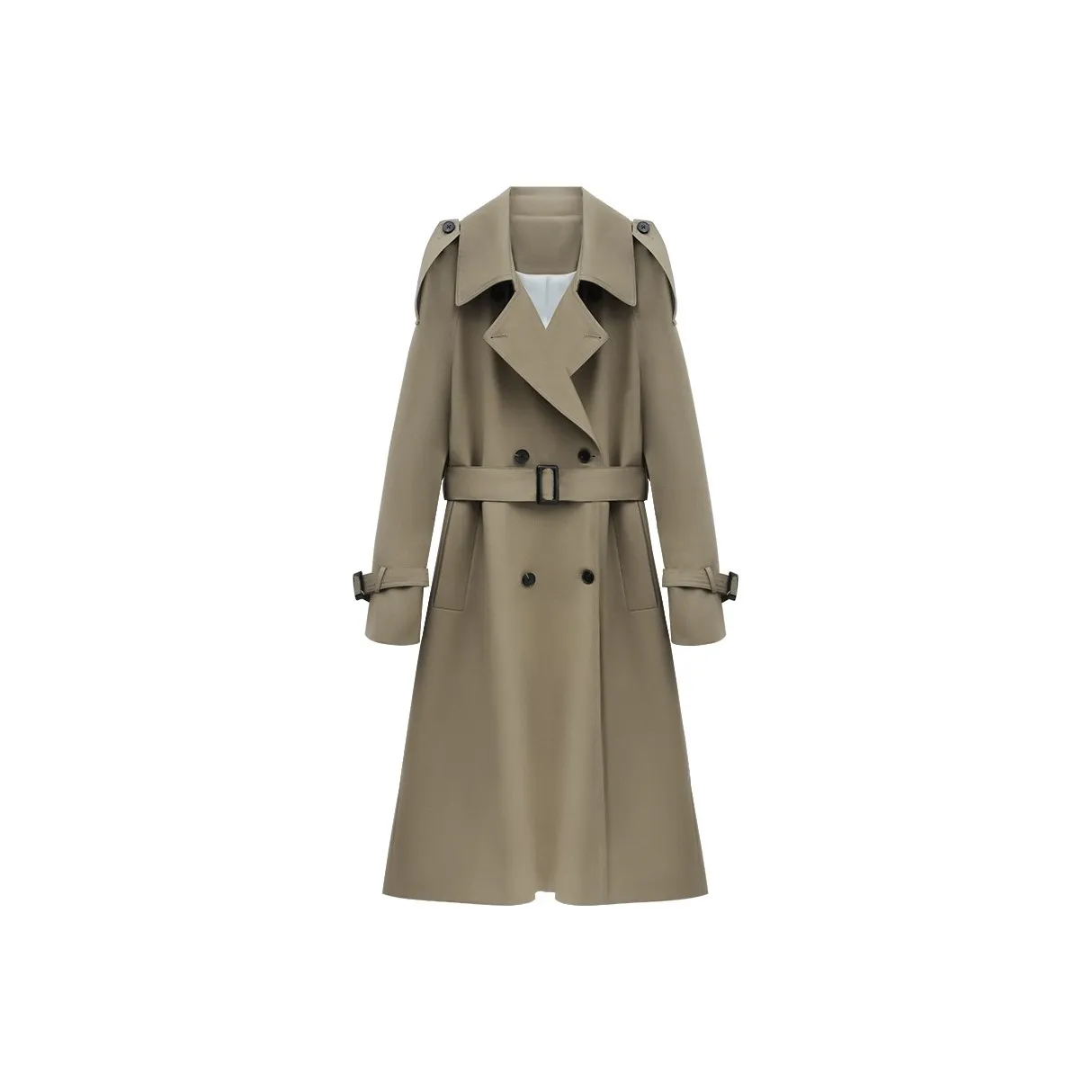 Dajia Poetry Тренчкот Женский Хаки