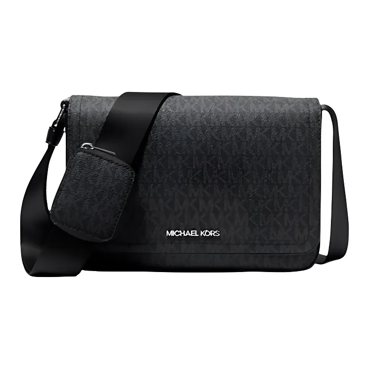 MICHAEL KORS MK Cooper Coated Canvas Crossbody Bag Mini Men's Black