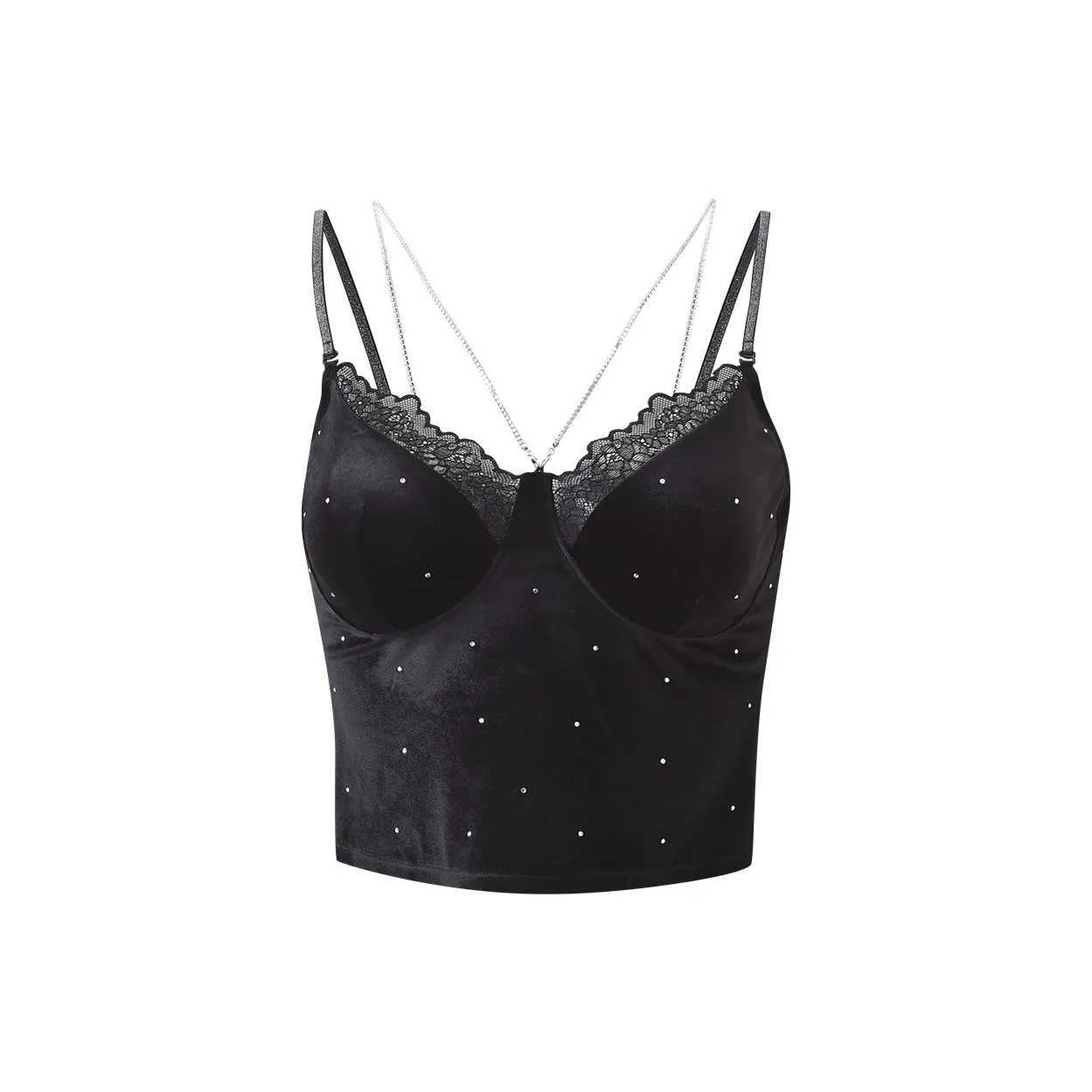 MY BODY Черный бриллиант Велюр Женские Топы