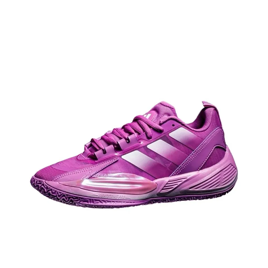 Adidas XENOBURST Устойчивые к истиранию низкие баскетбольные кроссовки унисекс фиолетовые