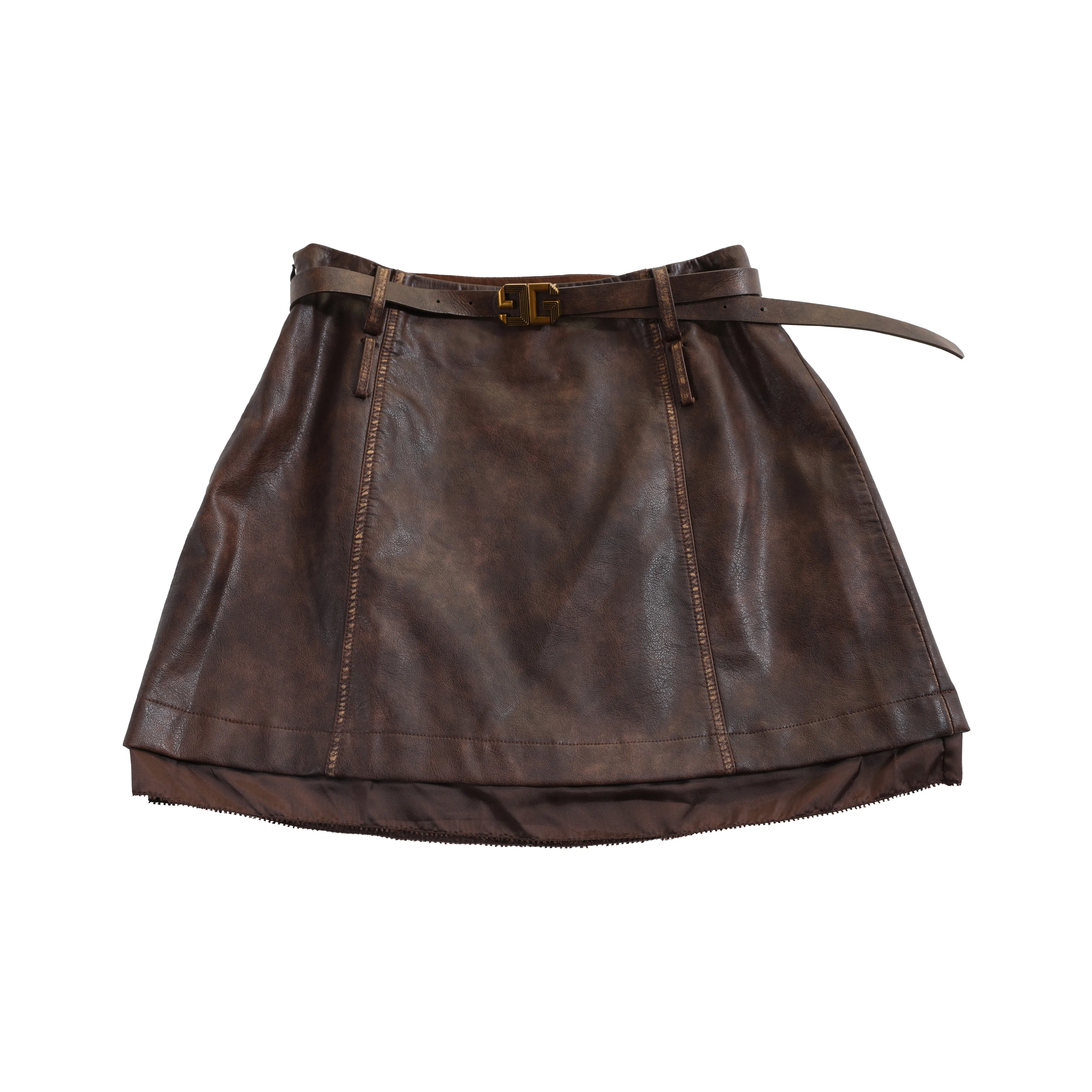 GURUI Кожаные короткие юбки женские