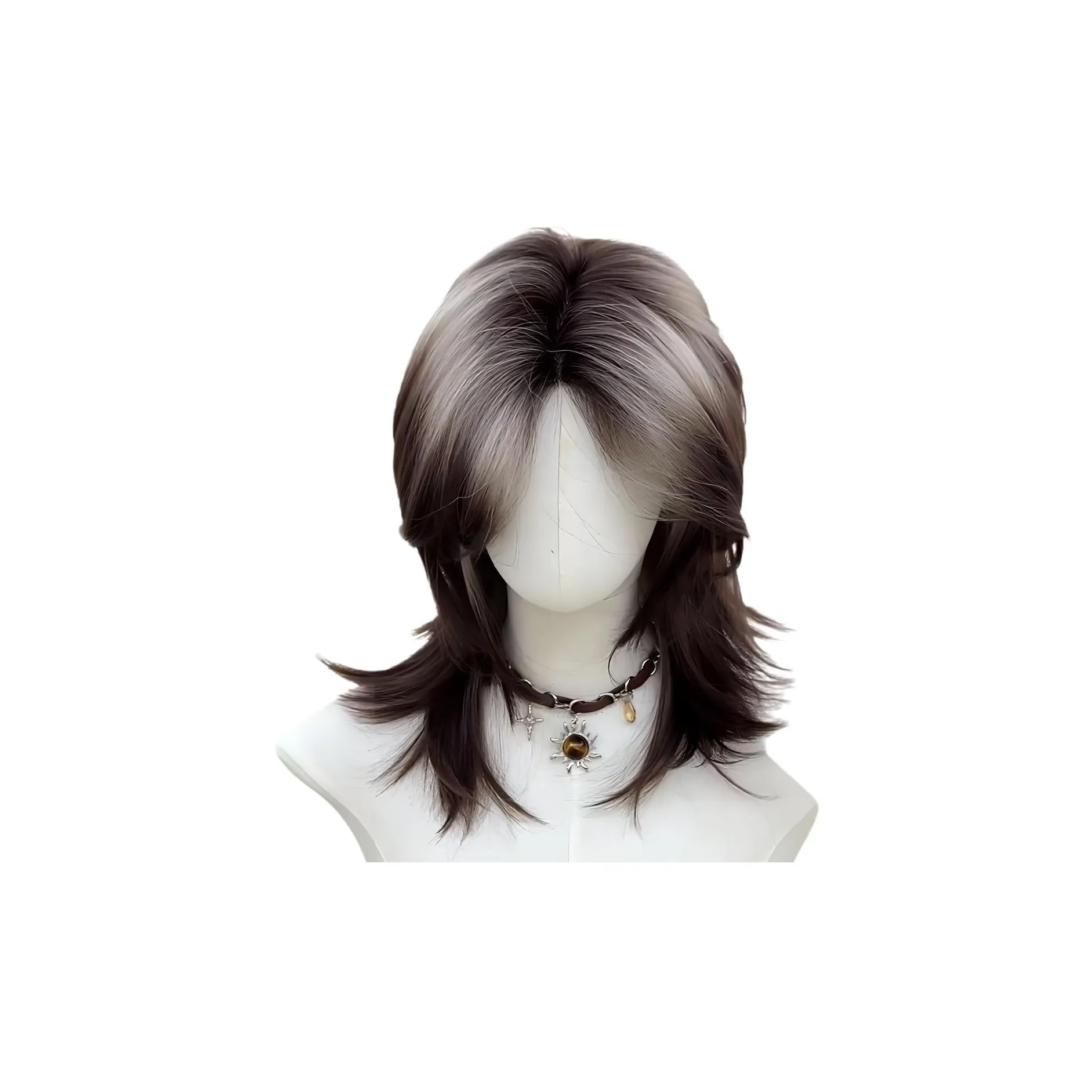 YOUXI Wolf Tail Mullet Wig Full Head Set