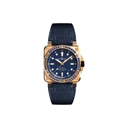 BELL & ROSS Автоматический Механический Часы Мужские Movement 42 мм Синие